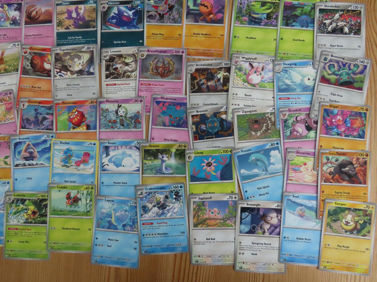 Pokemon kaarten 50 verschillende nieuw