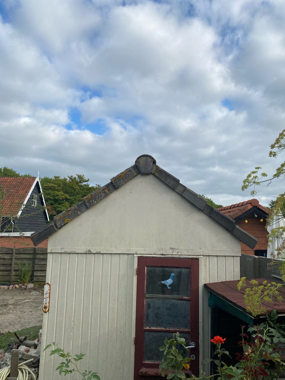 Sneldek dakpannen duivenhok
