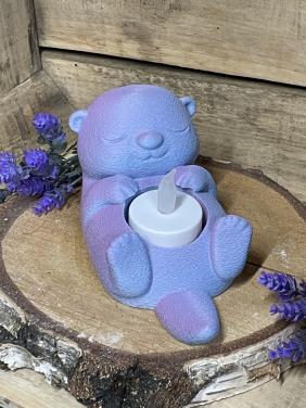 Schattige Otter thee licht houder