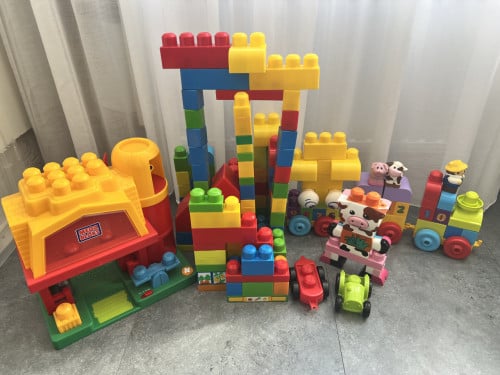 Grote partij mega bloks boerderij thema