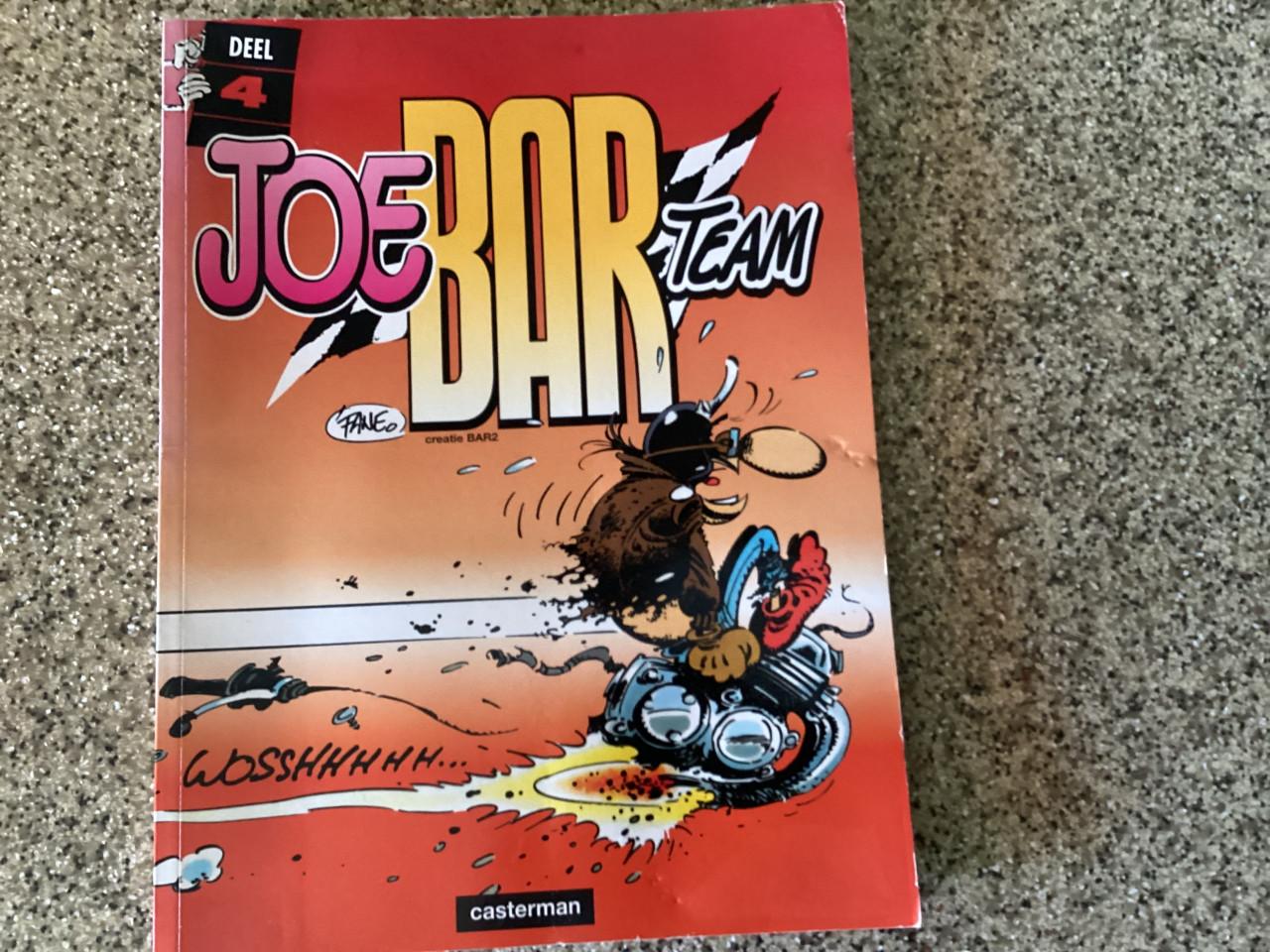 Joe Bar Team.  Stripreeks over een groep motorrijders. Nrs.: 1-2-3-4.