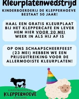 Kleurplatenwedstrijd Kinderboerderij de Klepperhoeve