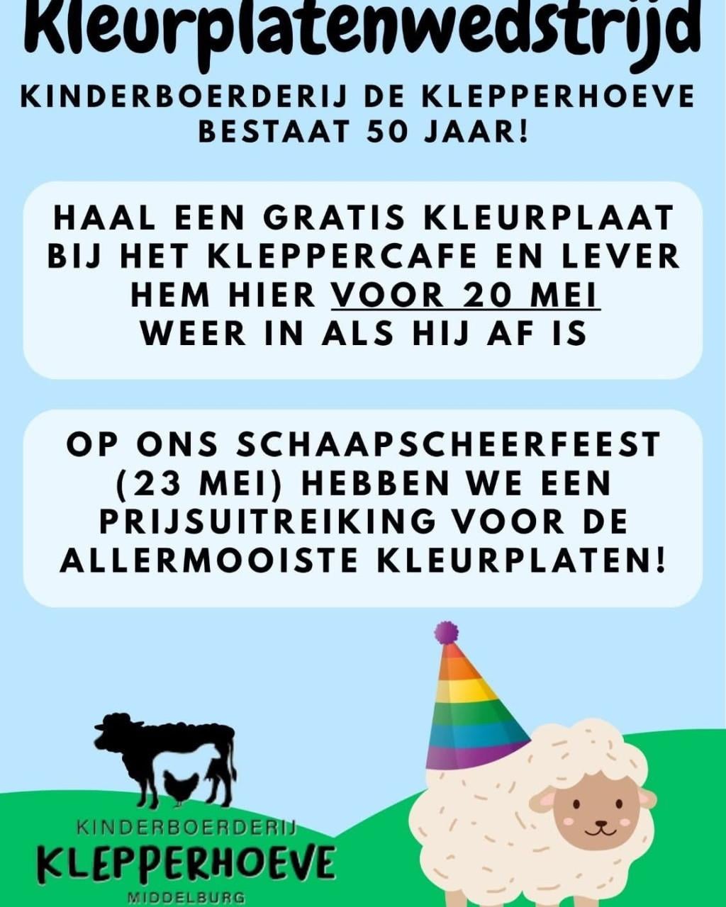Kleurplatenwedstrijd Kinderboerderij de Klepperhoeve