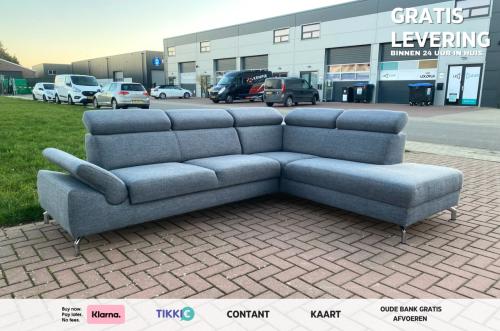 Montèl Urban Grijze Hoekbank–Ruime Lounge–Modern Comfort–Gratis Levering