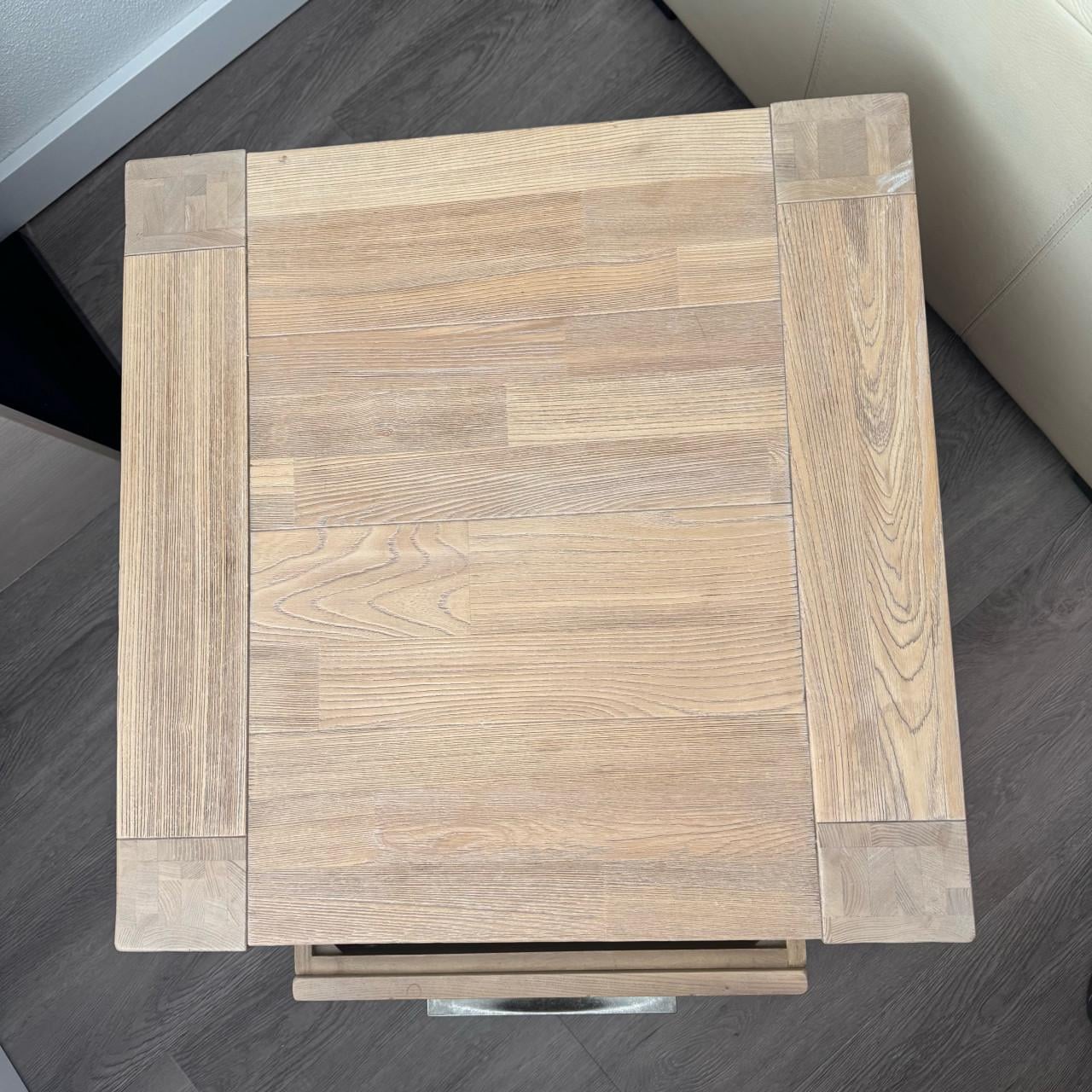 Henders & Hazel tafel van 60x60 cm op wielen; met la