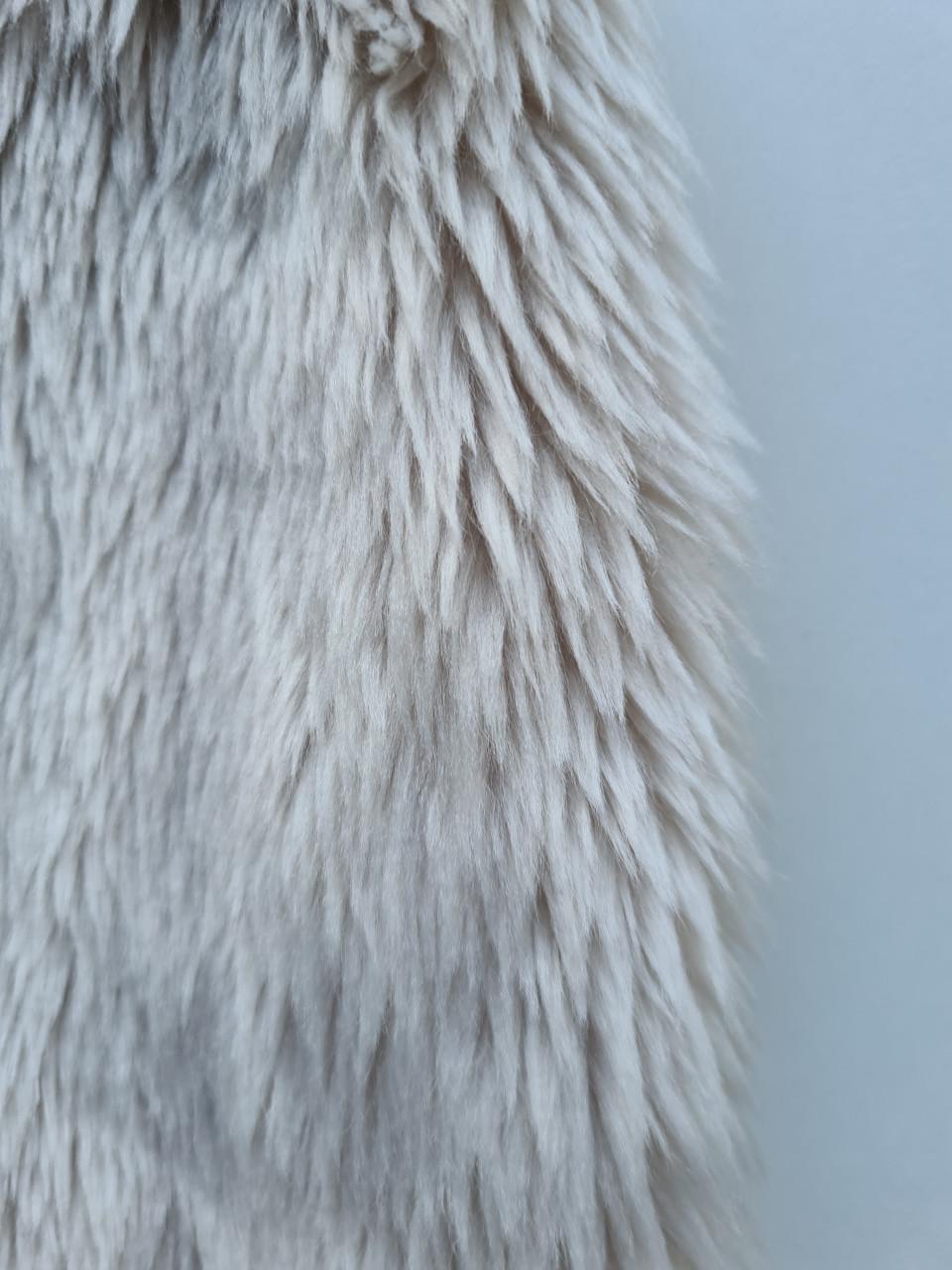 Primark ecru fake fur bont bodywarmer Mt 98