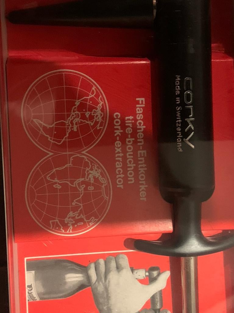 Te koop; corky kurken trekker kurkentrekker keuken koken perslucht kado