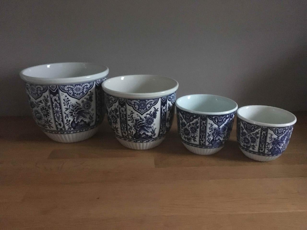 8 Bloempotten DELFSBLAUW