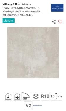 28 tegels 60x60 Villeroy & Boch