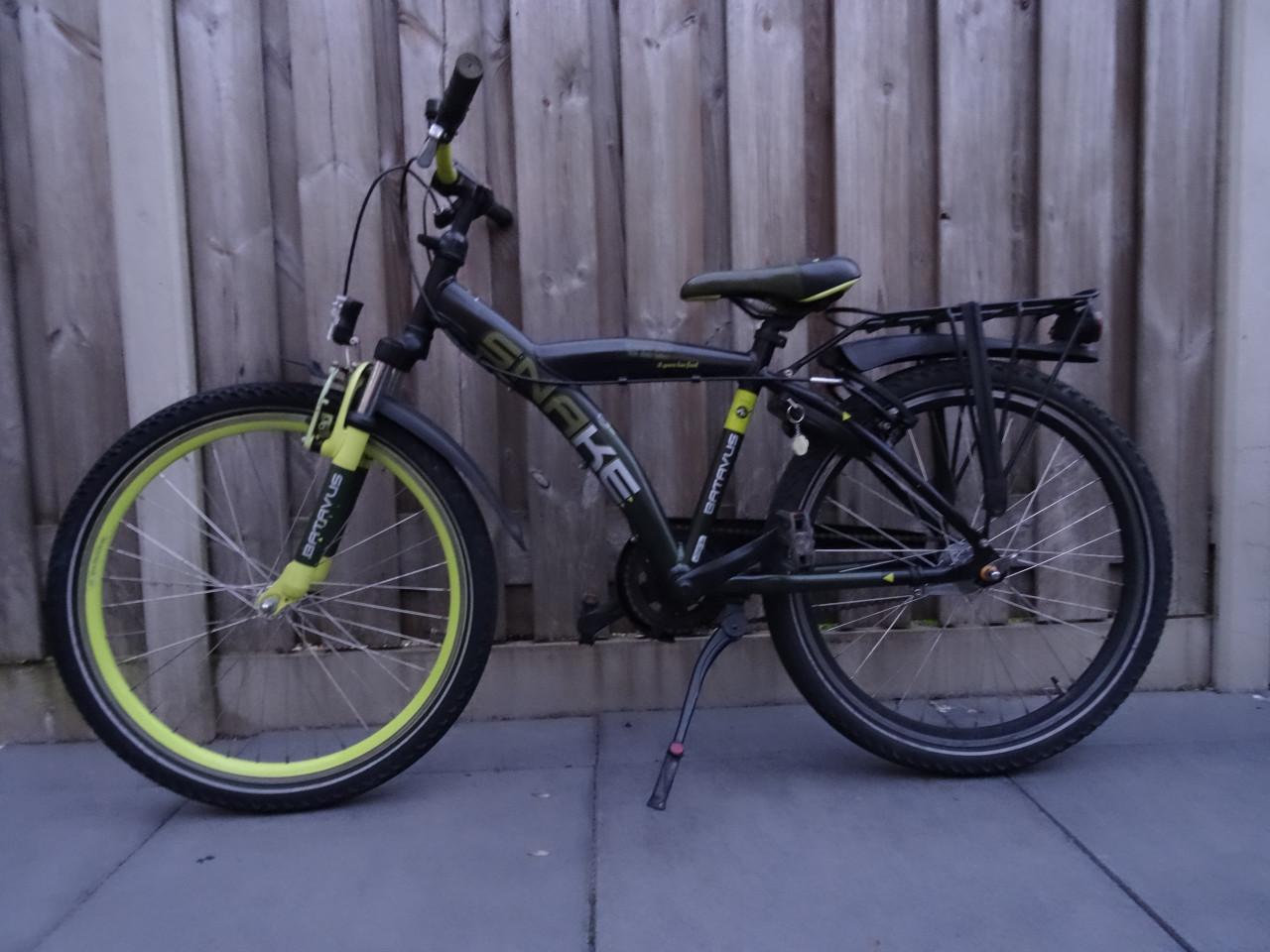 🌿 Batavus Snake Jongensfiets – 24 inch | Groen 💚