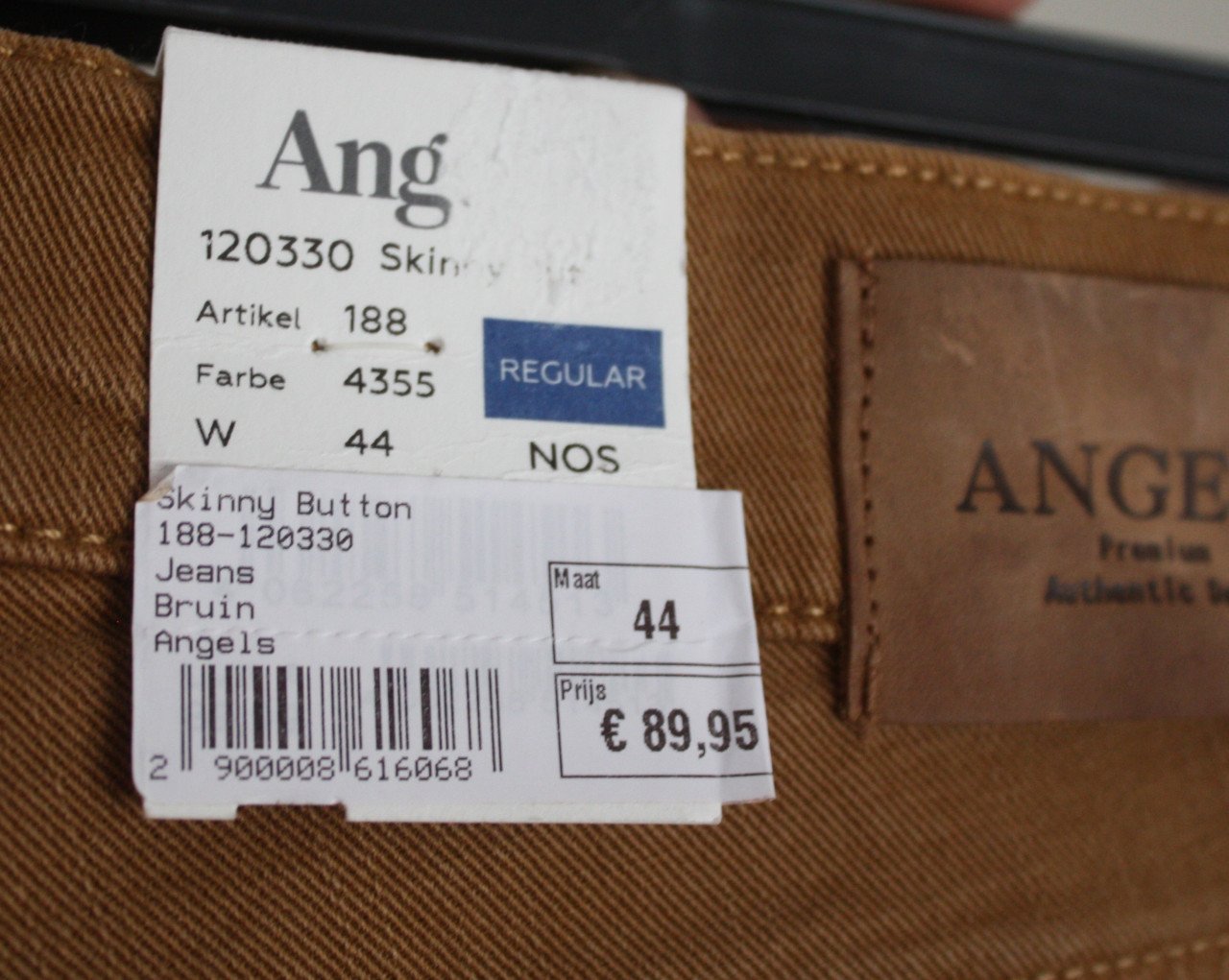 Nieuwe caramelkleurige broek maat 44