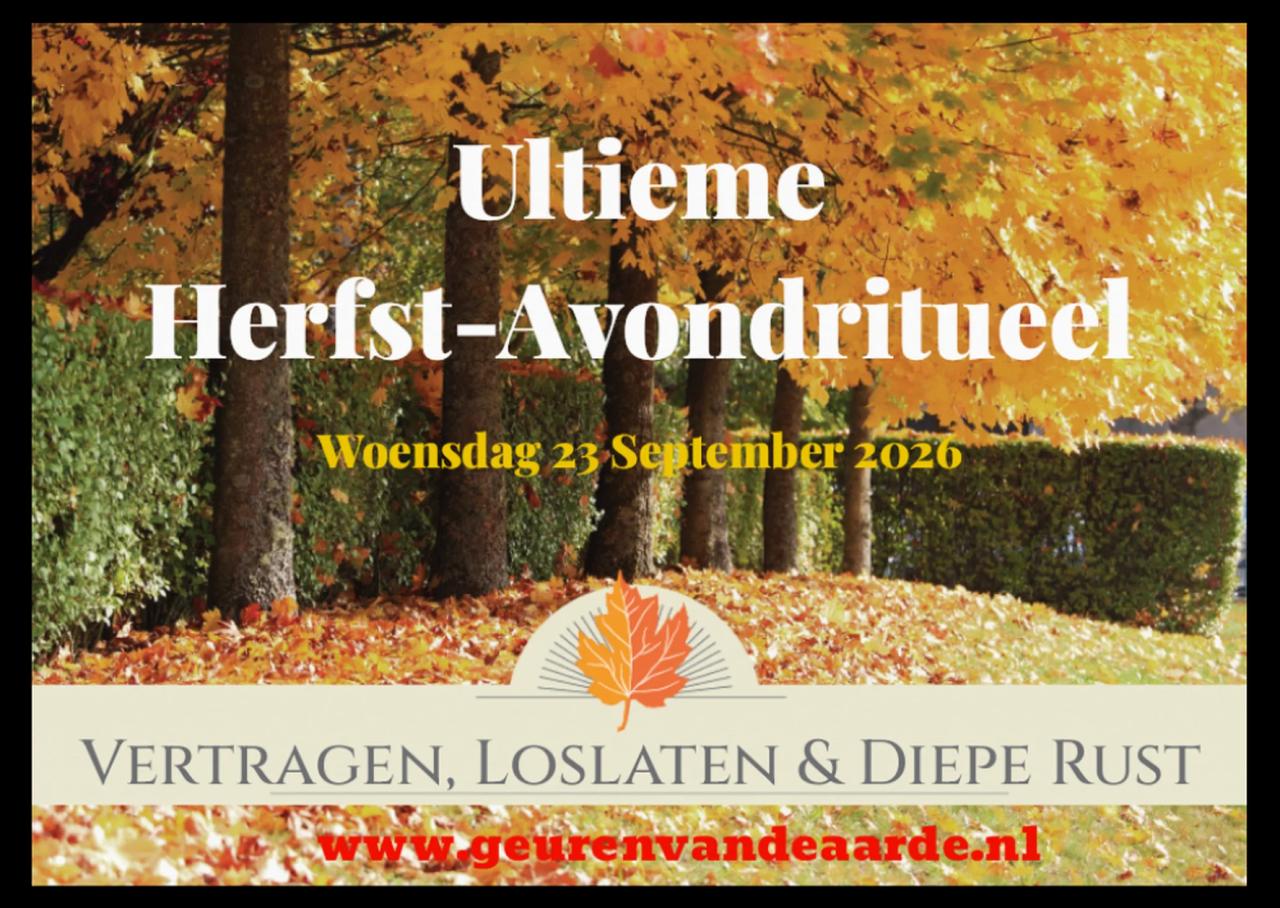MEDITATIES,LUISTERVERHALEN  etc.  "GEUREN VAN DE AARDE"