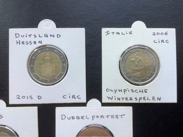 Diverse speciale 2 euro munten.