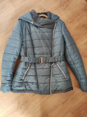 Dames winterjas maat 40, petrol