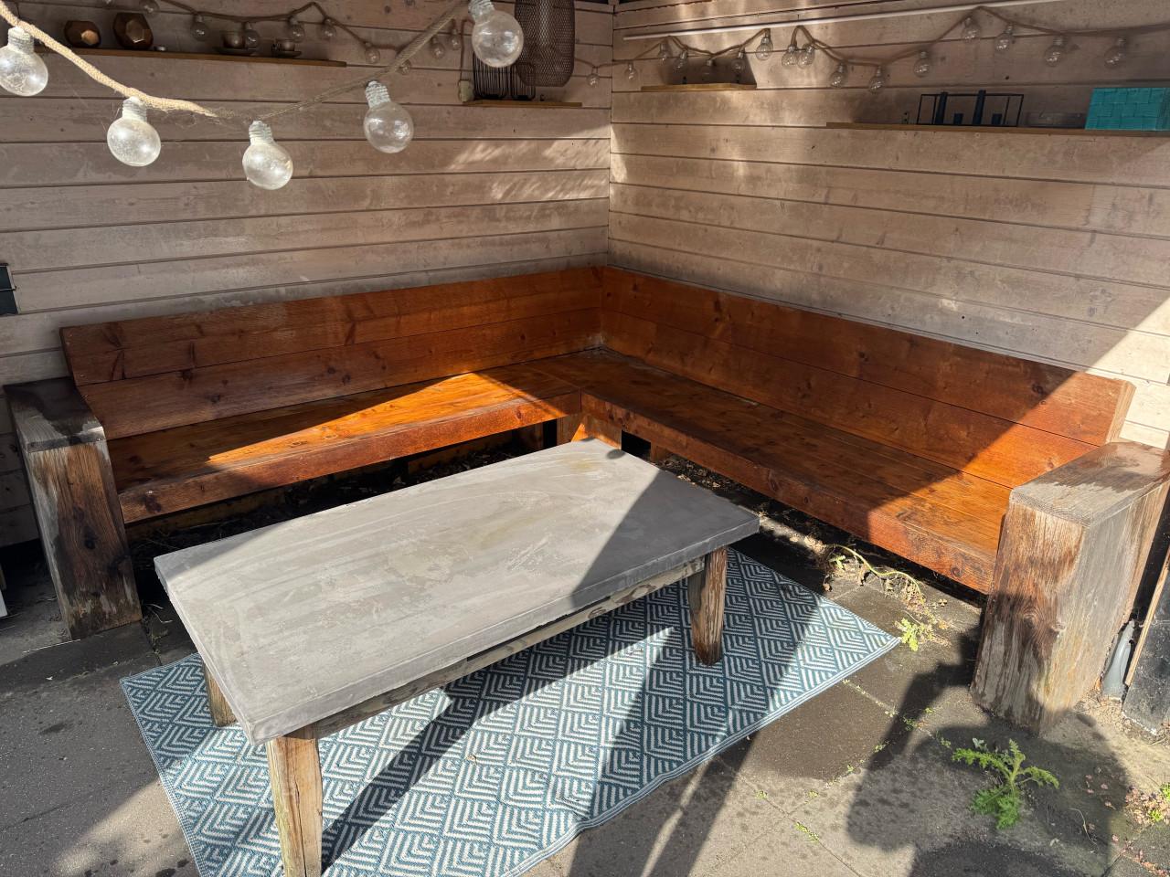 Houten tuinbank