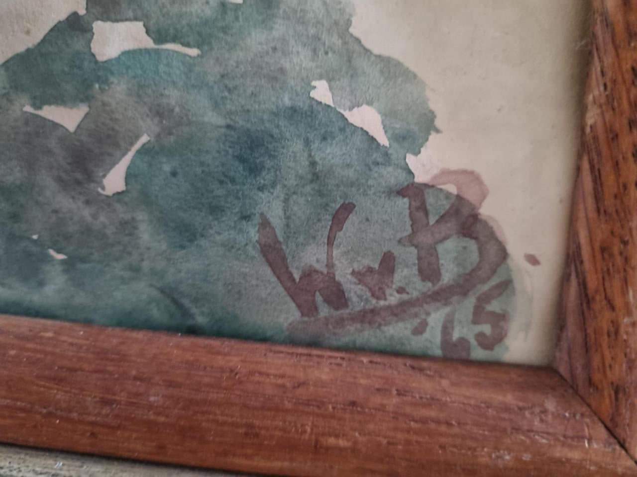 Schilderij VEERSE KerkToren & Woonkamer met openhaard "Gelach-kamer "