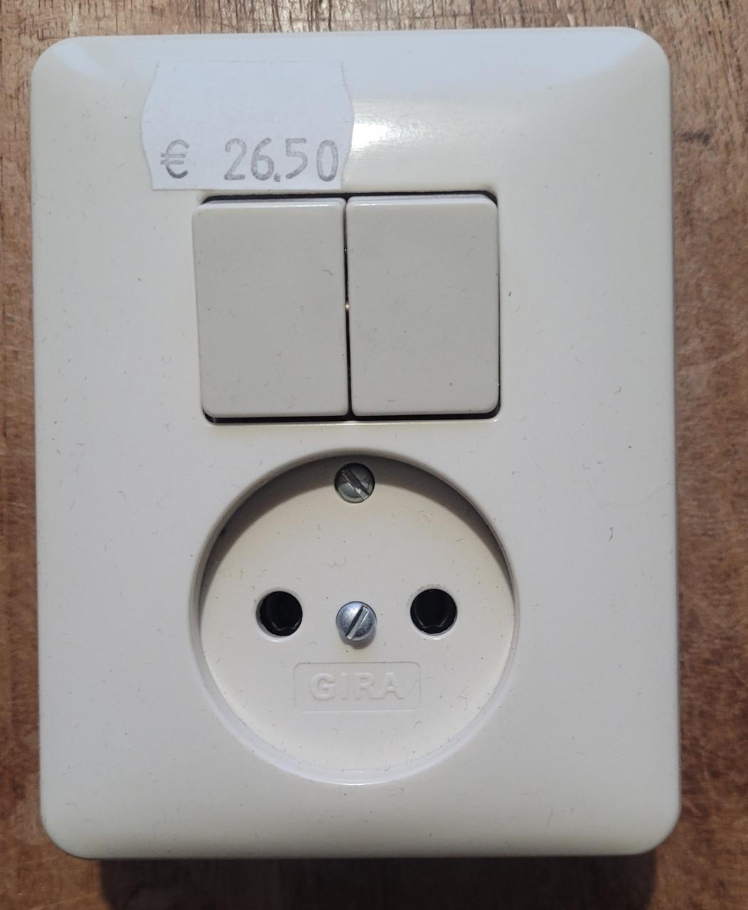 Gira Systeem 55 crème wit inbouw schakelmateriaal (Nieuw)