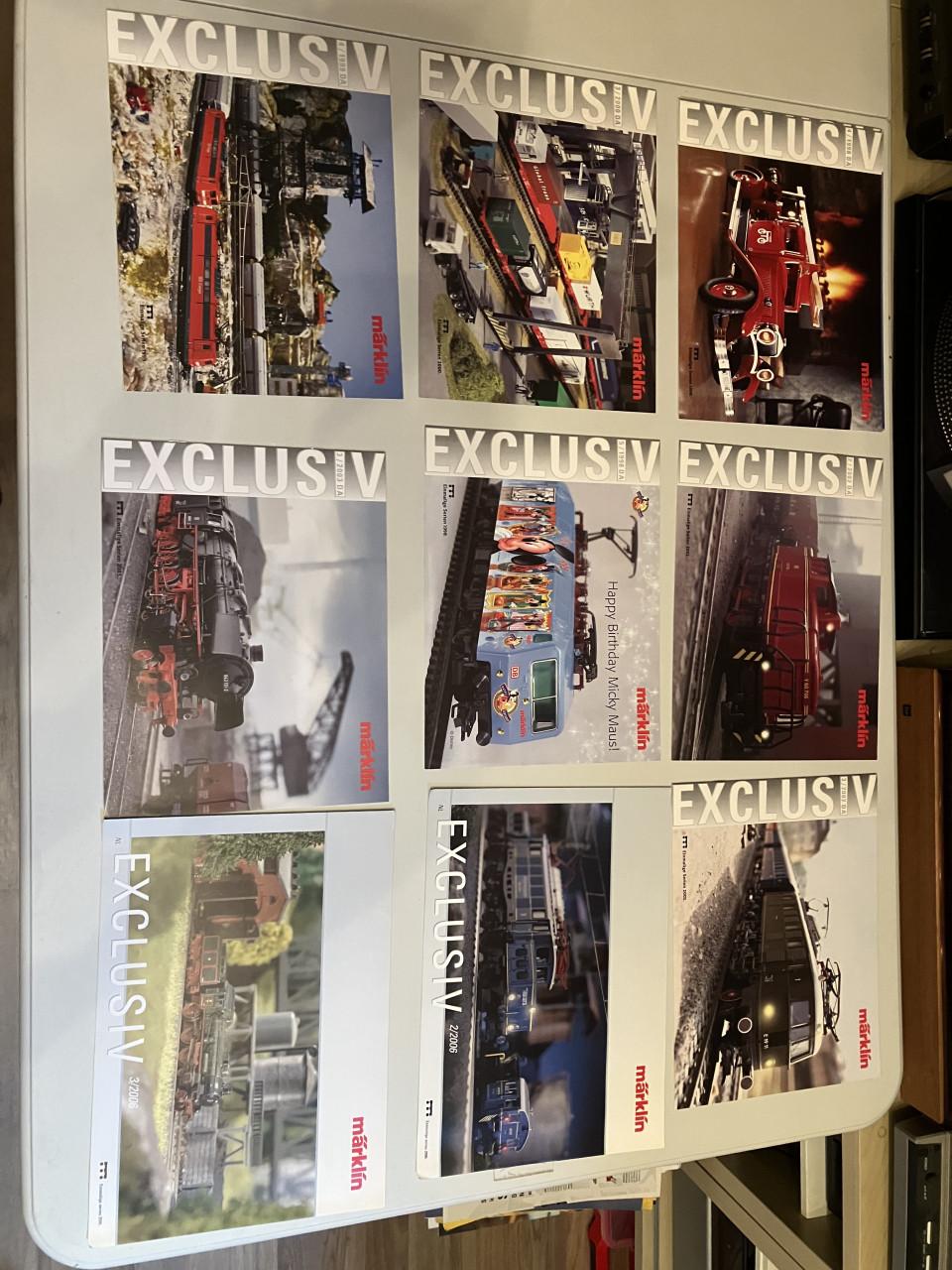 Verzameling Märklin jaarboeken exportfolders gleisanlagen