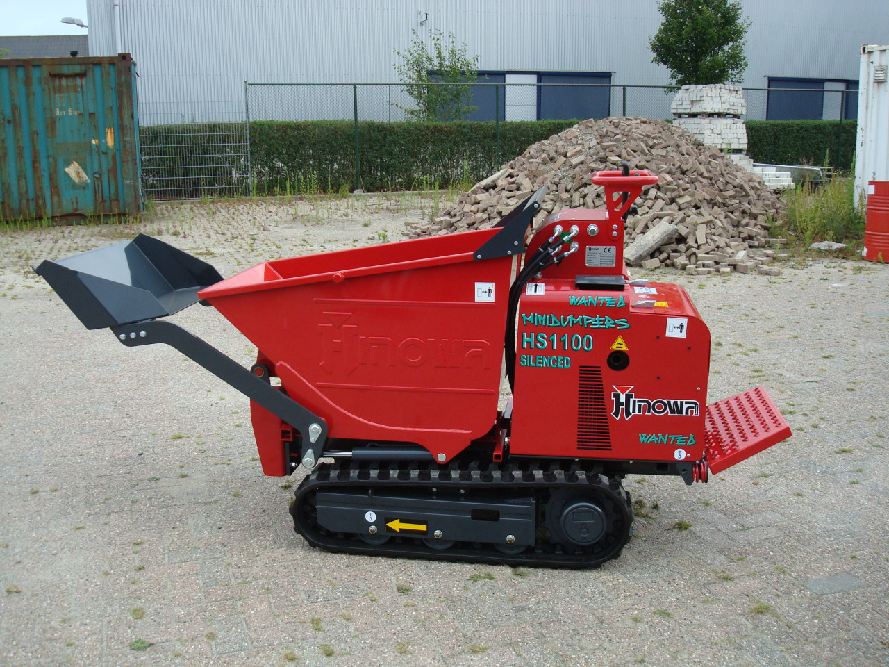 Te huur: Rupsdumpers, wieldumpers al vanaf 0.3m3, 76cm breed € 85,- per dag