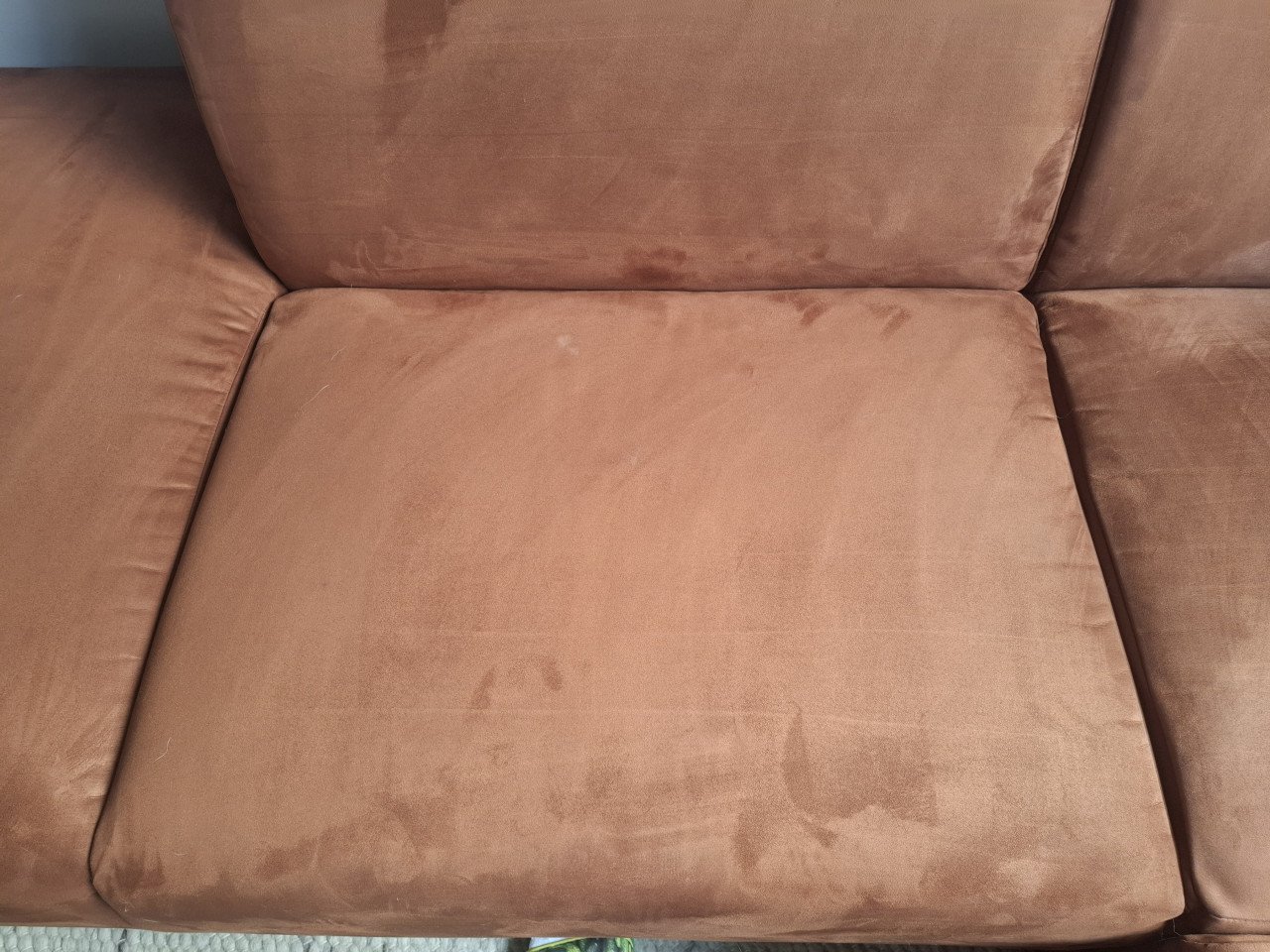 Hoekbank bruin/cognac