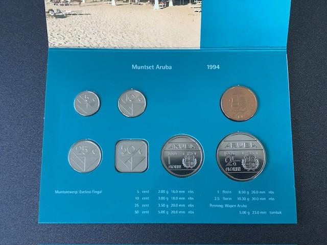 Aruba FDC jaarsetjes ‘s Rijks Munt.