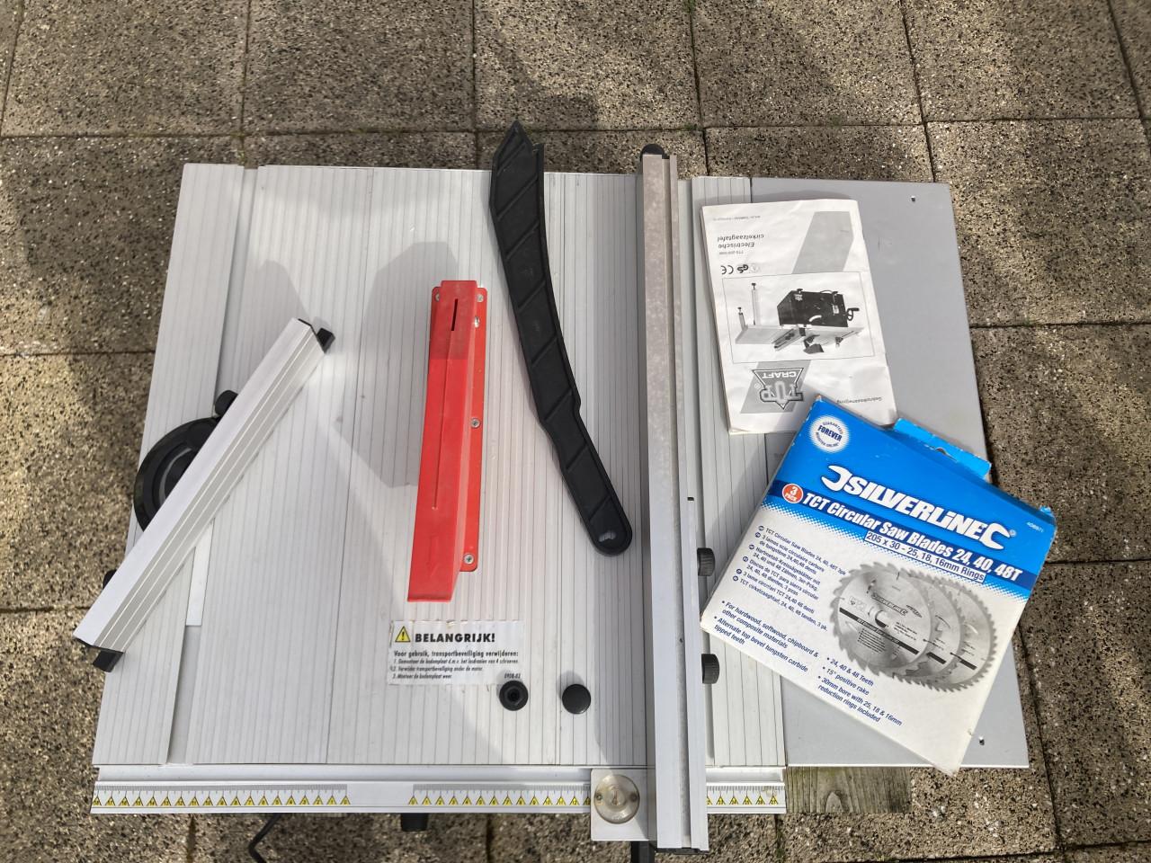 Cirkelzaag tafel Topcraft zgan