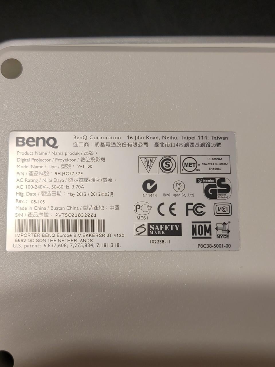 Benq Beamer W 1100