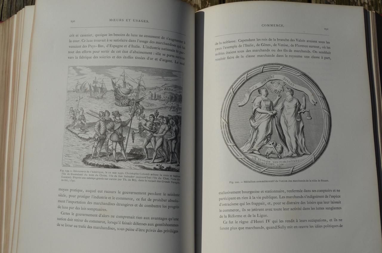 Moeurs usages costumes Moyen age et Renaissance 1871 izgst.