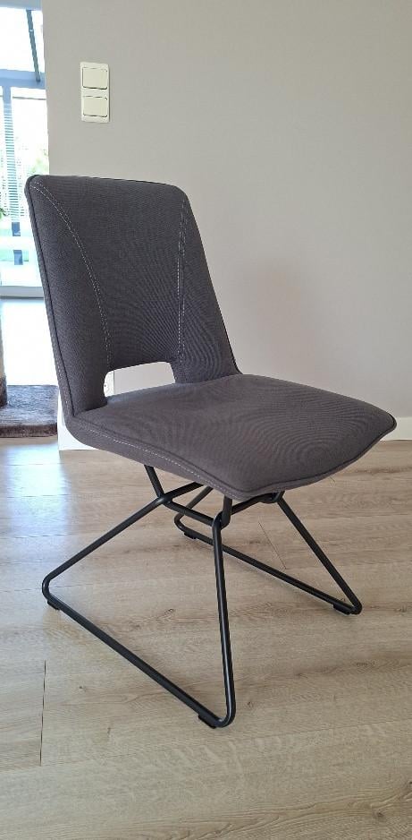 6 Xooon eetkamerstoelen in antraciet  in zeer goede staat