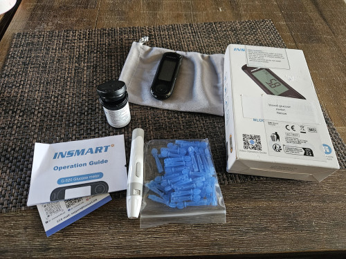 Nieuwe bloedglucosemeter Bloedsuikertestkit Diabetes (groot starterset)
