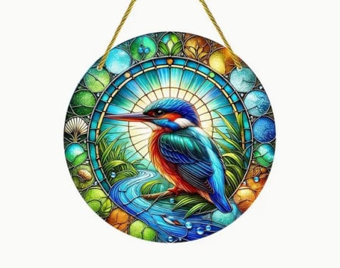 Raamhanger / cadeau (nieuw) ijsvogel