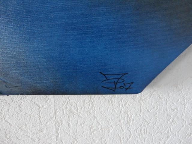 " Blue " Acryl 2 luik, creatie van Jacky Phoenix