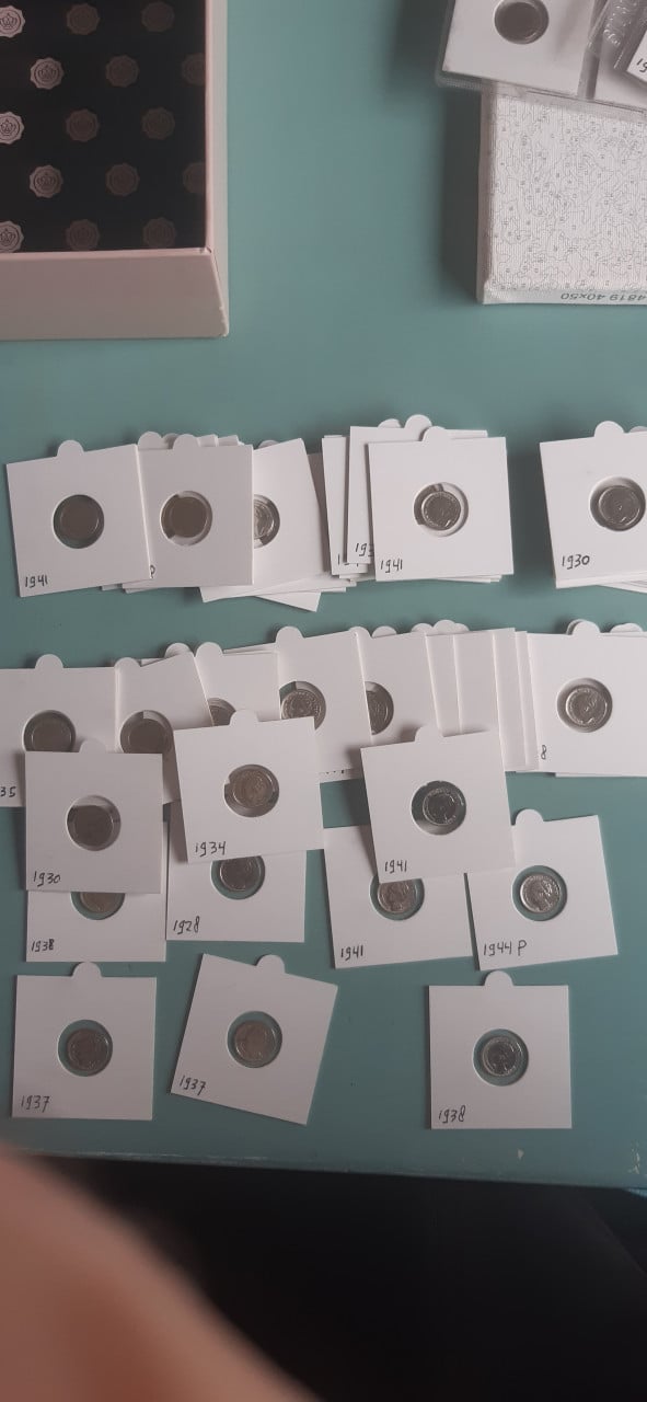 Zilveren dubbeltjes wilhelmina 55 stuk