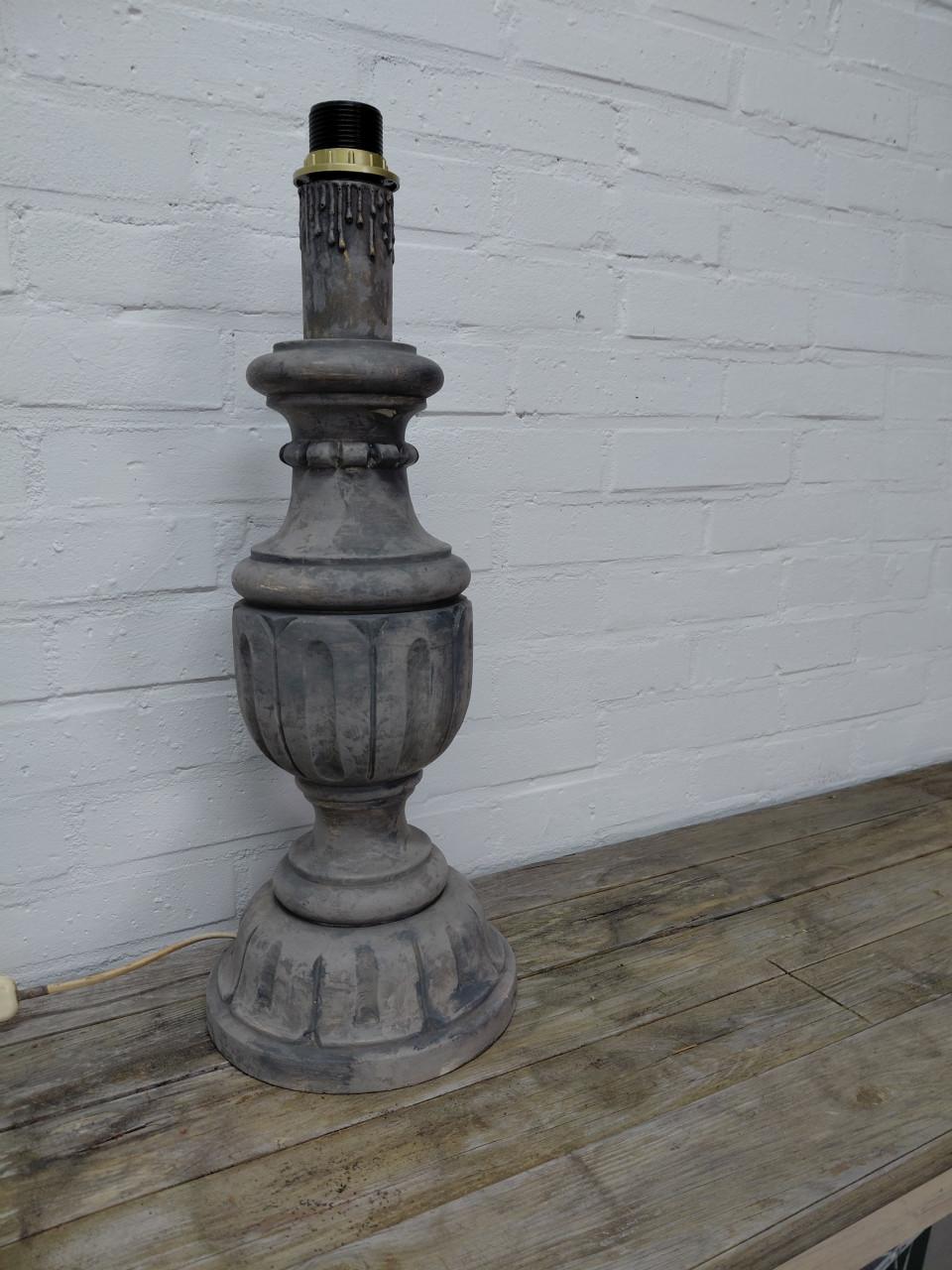 Landelijke houten Tafellamp.