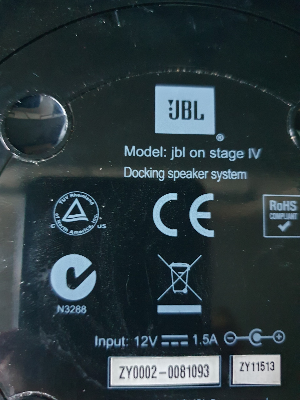 Mooie werkende JBL On Stage IV dockingstation, uitstekende geluidskwaliteit