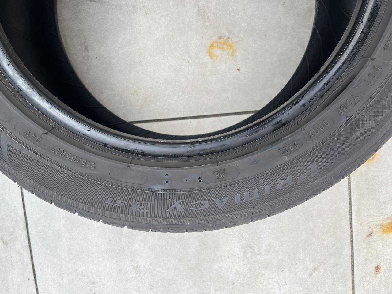 4x Michelin Primacy 3 Zomerbanden 215/55 R17