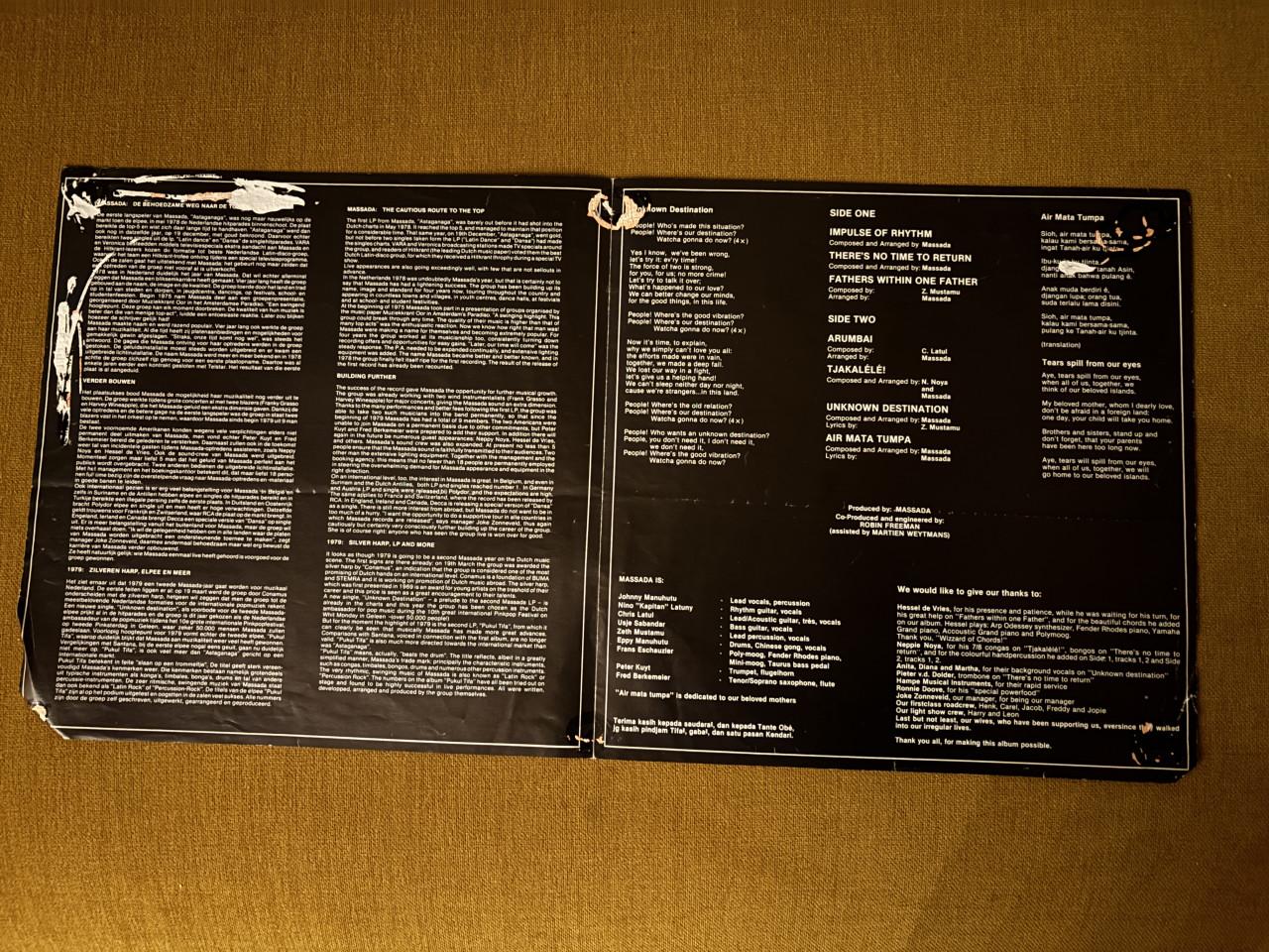 Massada - Pukul Tifa LP Vinyl