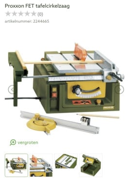 Proxxon precisie zaagmachine