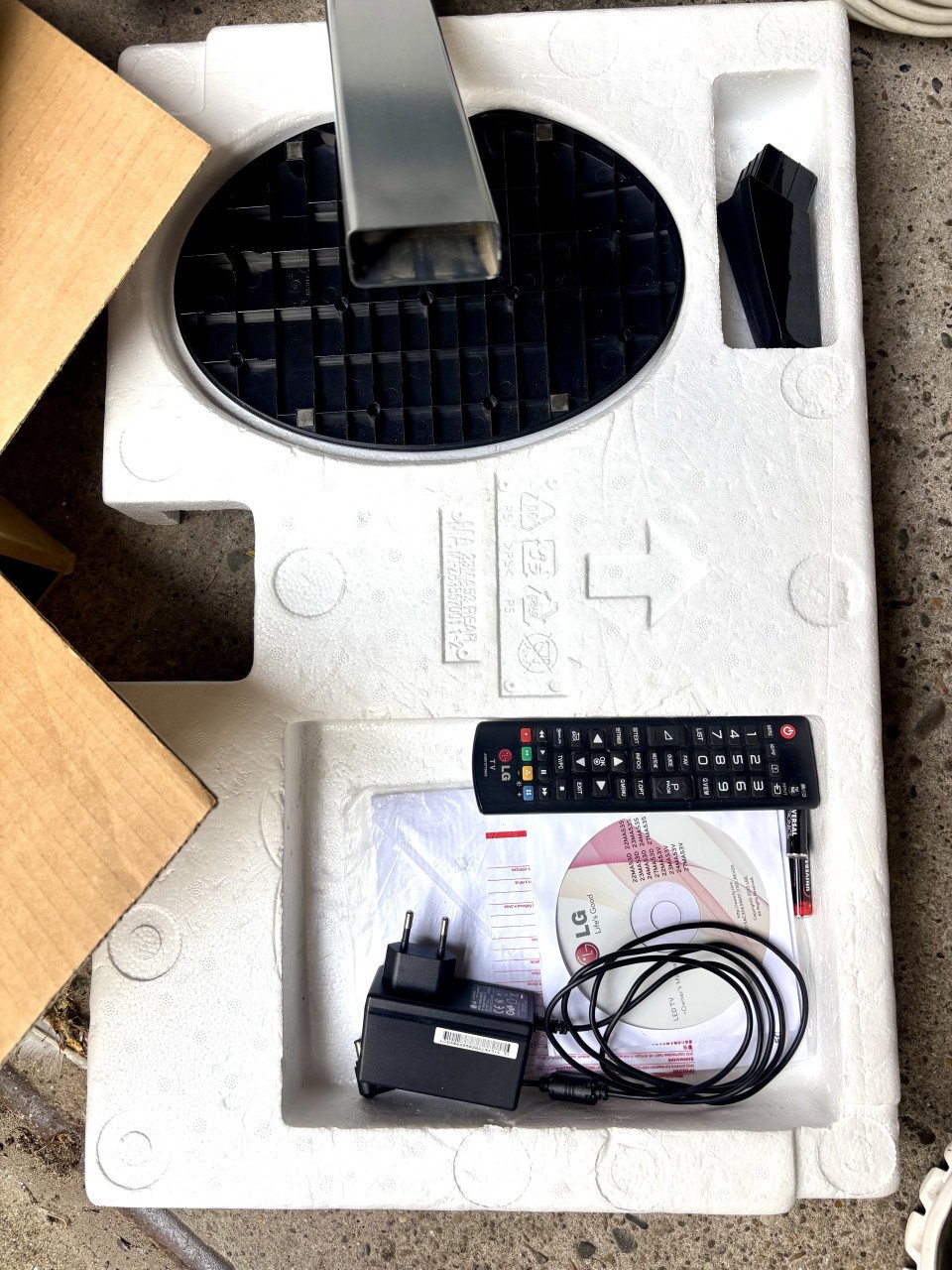 Complete set voor TV op de camping