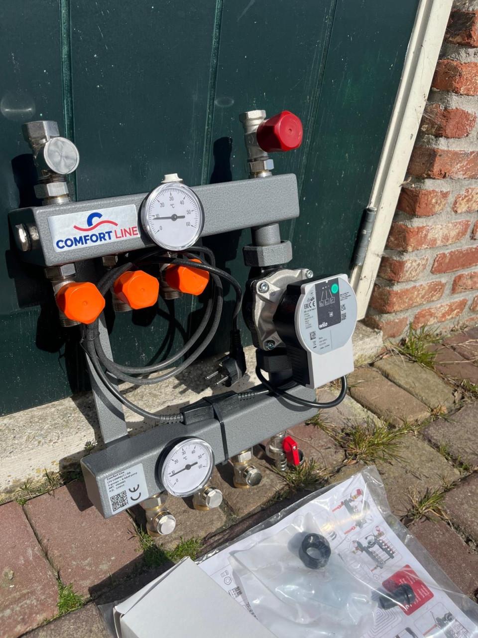 Vloerverwarming verdeler 3 groepen