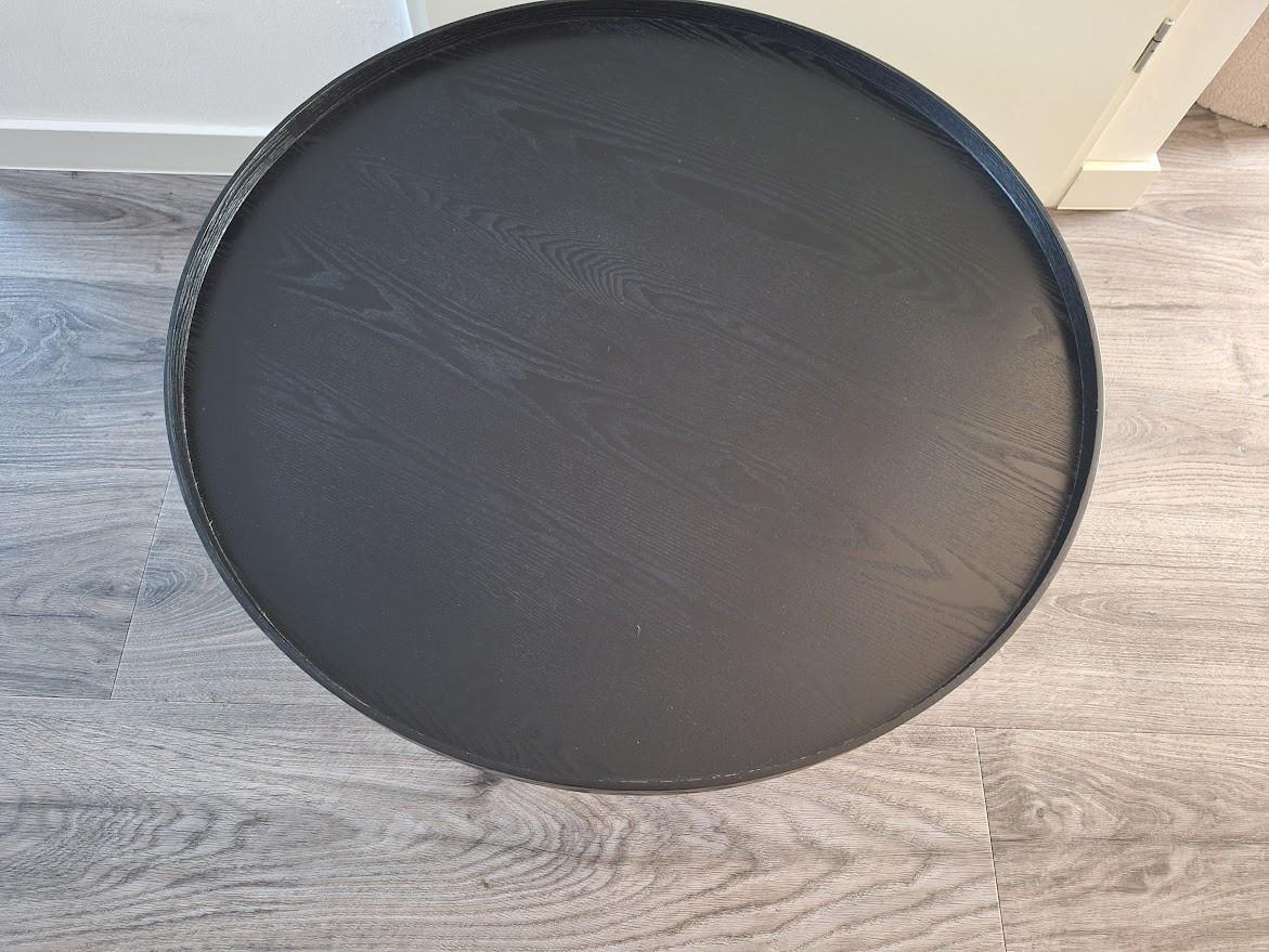 WOOOD bijzettafel Mesa XL rond zwart