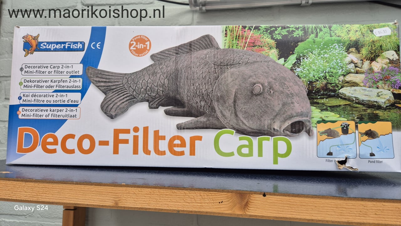 Vijver filter kikker en een vis