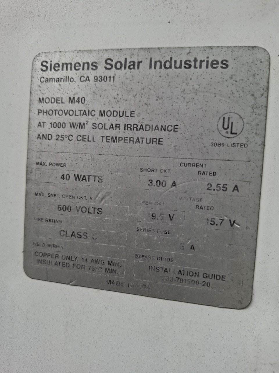 2 stuks Siemens zonnepanelen met 20A Uhlmann Steca  regelaar en handleiding