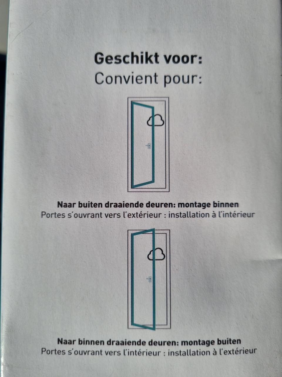 Nieuwe onderdelen rolhordeur Livn easy wit 205 cm x 105 cm