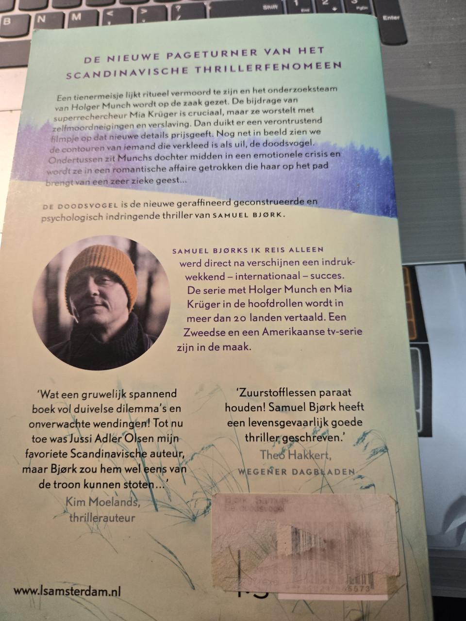 Boek: De doodsvogel van de Noorse auteur Samuel Bjørk.