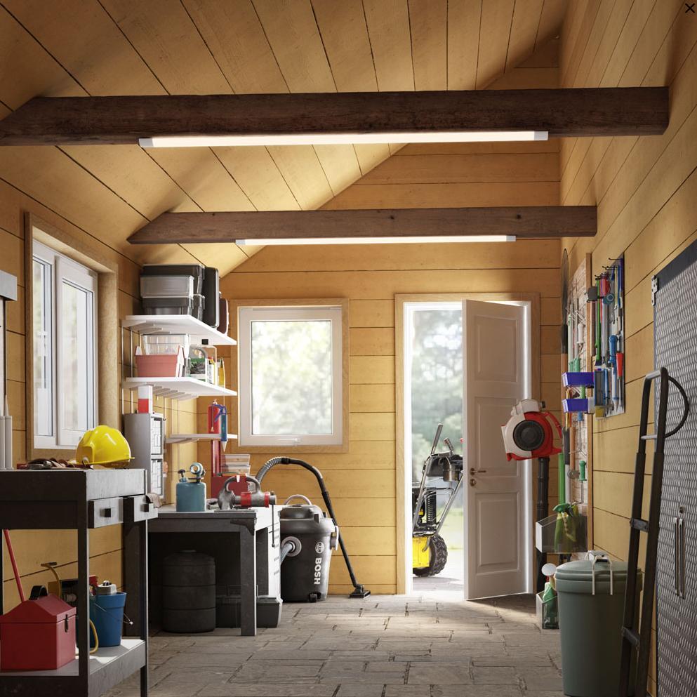 Tuinhuis schuur verlichting Slim LED Batten 120cm 36W 6000K