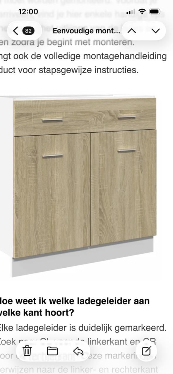 Badkamer meubel nieuw