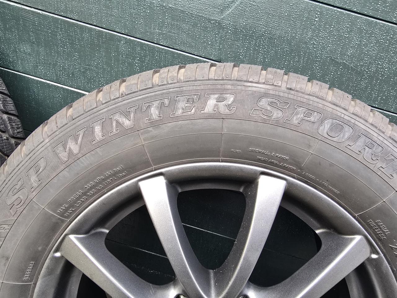 Originele Mazda 17 inch velgen met winterbanden (gebruikt op Mazda CX5)