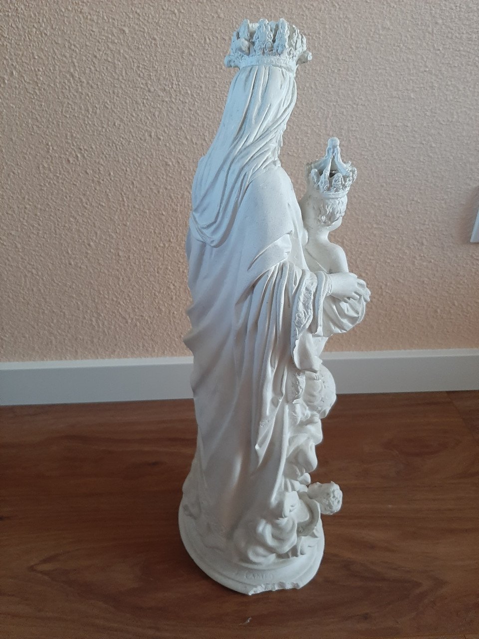 Mariabeeld wit 52 cm hoog