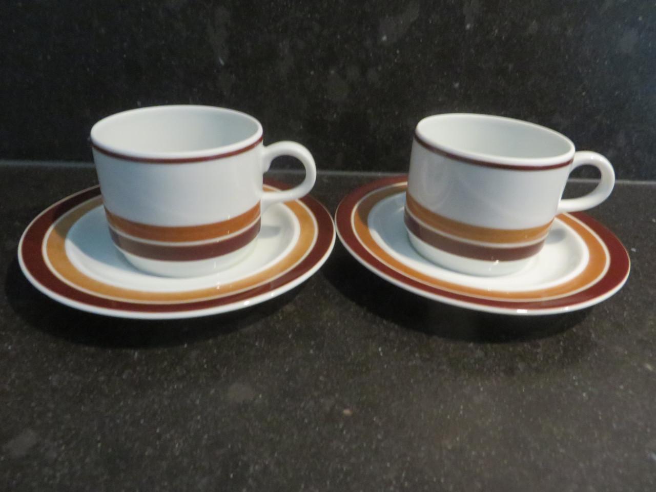 Borden  Glazen  Kop en schotel